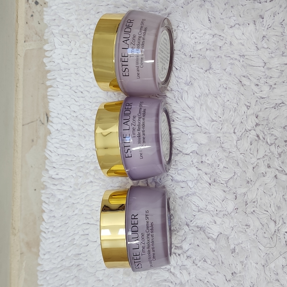 COPY - 3 Estee Lauder Time Zone Line and Wrinkle Reducing Creme .5 oz / 15ml